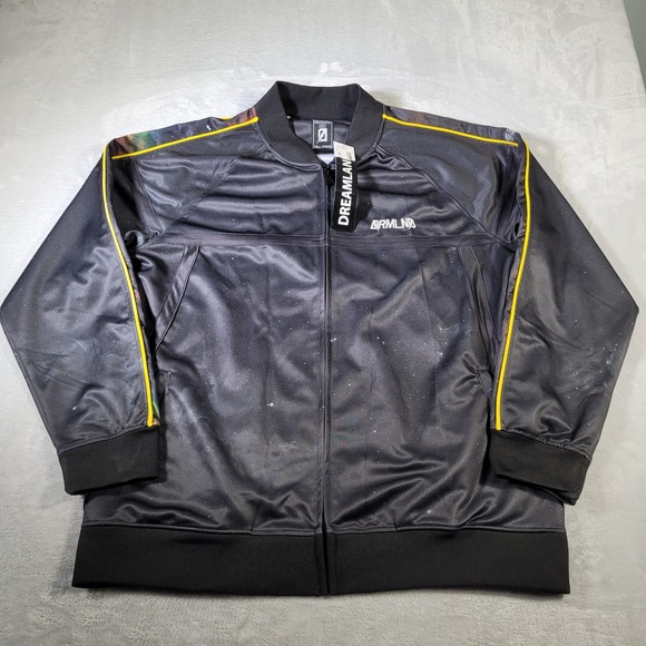 Dreamland Other - Dreamland Track Jacket Mens 3XL Black Galaxy Print Yellow DRMLND Streetwear